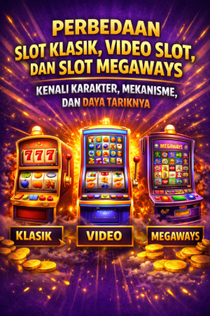 Perbedaan Slot Klasik, Video Slot, dan Slot Megaways: Kenali Karakter, Mekanisme, dan Daya Tariknya